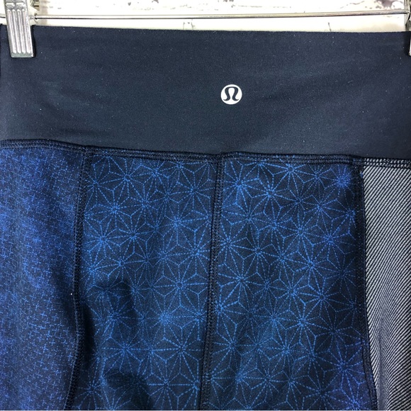 Lululemon Wunder Under Twist Inkwell Sashiko Patchwork Leggings Size 4 Women’s - Picture 12 of 16